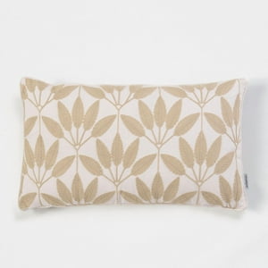 Sohome - Cojin Bor 30X60 Hojas Ecru