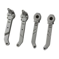 Magideal - Juego De Brazos De Motor De 4 Uds., Montaje Delantero Y Trasero, Accesorio Diy, Marco De Cuerpo, Piezas De Reparación De Brazos De Eje Ligero Para Gris