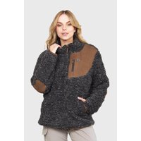 Chaqueta Chiporro Lumber Negro Melange Mujer Falcone