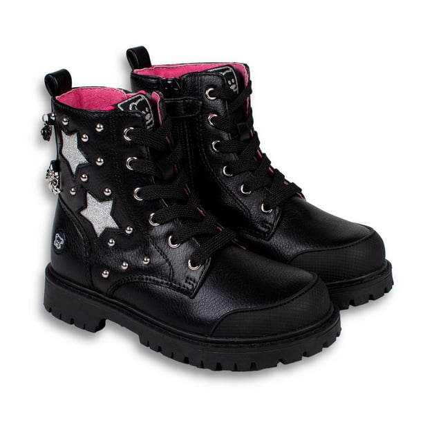 Bototo Niña Estrella con Tachas y Charms Negro