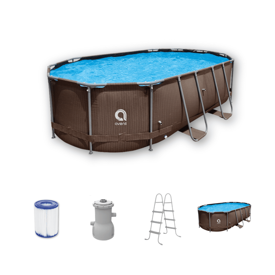 Piscina Estructural Ovalada Avenli 4.27x2.75x1 M 11m3