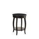 thumbnail image 1 of Mesa auxiliar redonda de madera Acme Alysa de 1 cajón, color negro, 1 of 7