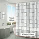 thumbnail image 3 of Upgrade Your Bathroom Decor with our Checkered PEVA Shower Curtain - Waterproof, Mildew-Proof, and Comes with 12 Hooks for Easy Installation!, 3 of 4