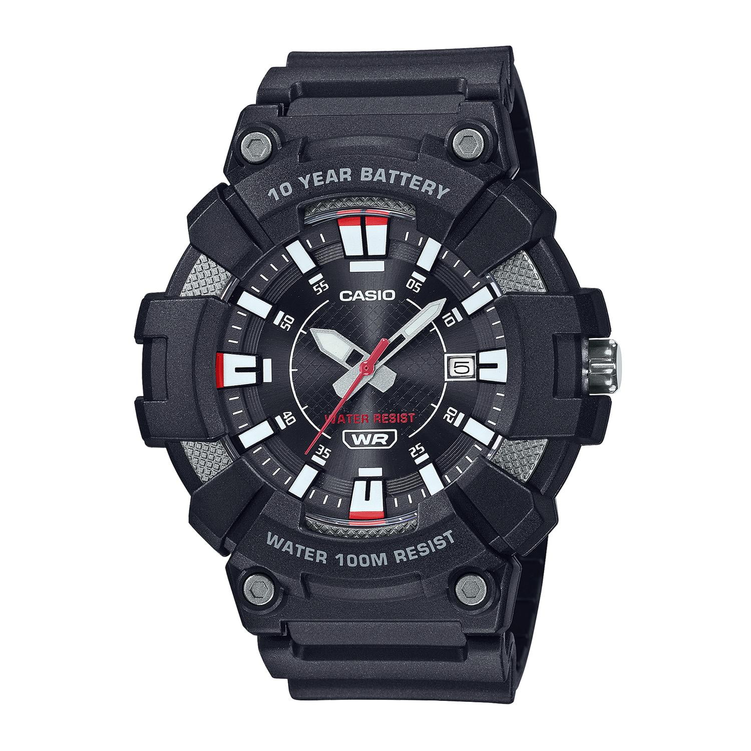 Reloj Casio Mw-610h-1avdf Resina Hombre Negro Negro
