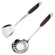 thumbnail image 1 of Utensilios de cocina Pala de cocina de acero inoxidable Aislamiento Sarga Cuchara de sopa Colocación de cuchara de arroz, 1 of 5