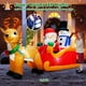 thumbnail image 3 of Papá Noel inflable navideño MICOCAH en trineo de 2 m con muñeco de nieve, 3 of 3