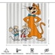 thumbnail image 2 of Pixie y Dixie y el señor Jinks-theme 4-Piece Shower Curtain Set with Rugs, Waterproof Bathroom Decor Set Includes Bath Mat, U-Shaped Rug, Toilet Lid Cover and Curtain with Hooks, 2 of 6