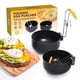 thumbnail image 1 of Conjunto de cazadores furtivos de huevos plegables - 2025 Nuevo cocedor de huevos furtivos Antiadherente machado Bolied huevo Hacer tazas, cuchara de huevo furtiva 18/10 con mango de acero i, 1 of 3