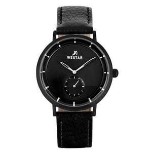 Reloj Westar Profile Correa De Cuero Esfera Negra Cuarzo 50246Bbn103 Para Hombre