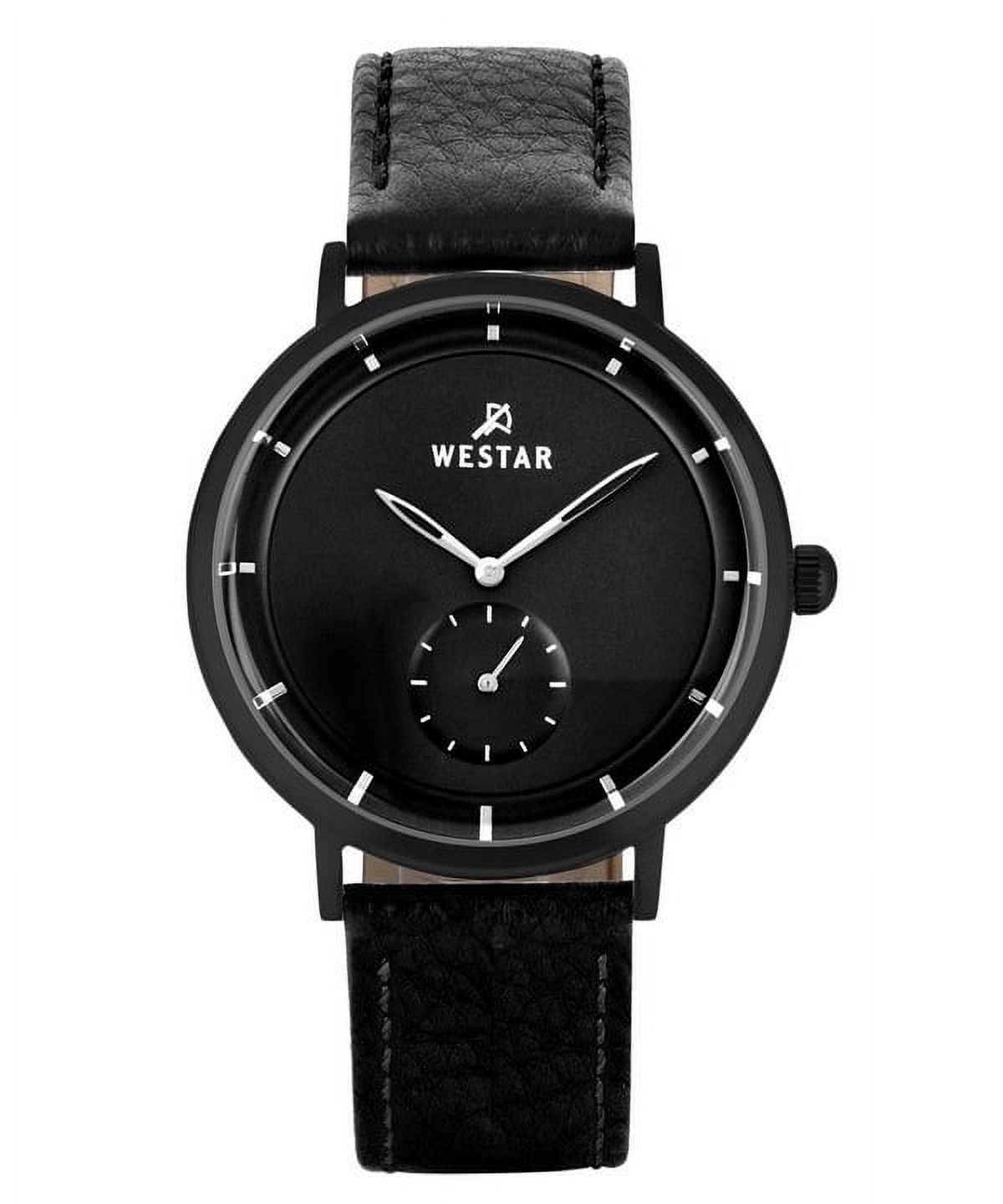 Westar - Reloj Profile Correa De Cuero Esfera Negra Cuarzo 50246Bbn103 Para Hombre