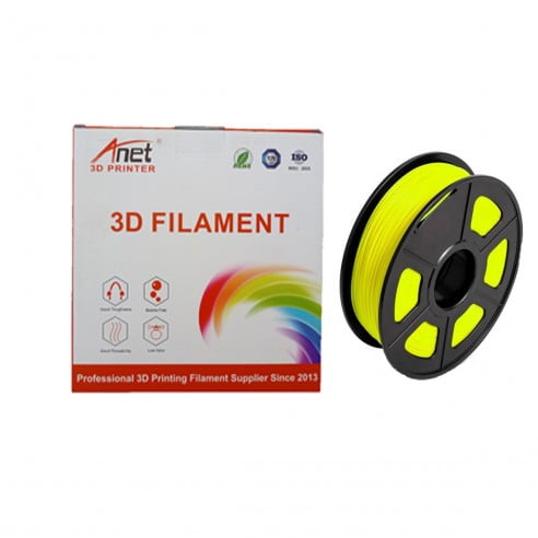Anet - Filamento Pla+ Amarillo Luminoso 1.75mm 1kg Para Impresora 3d