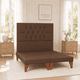 thumbnail image 2 of Cama 2 Plazas Modelo Capitoné Café Oscuro, 2 of 6