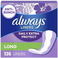 Daily Liners Always Anti-Bunch Xtra Protection 136 Unidades