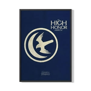 Creango - Cuadro Poster Enmarcado Escudo Casa Arryn Decorativo