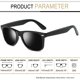 thumbnail image 5 of Gafas de sol Joopin Polarized UV400 Protection Square Black, 5 of 6