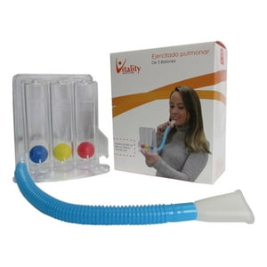 Genérico - Ejercitador Pulmonar 3 Balones Triflo -Electromedicina Blanco