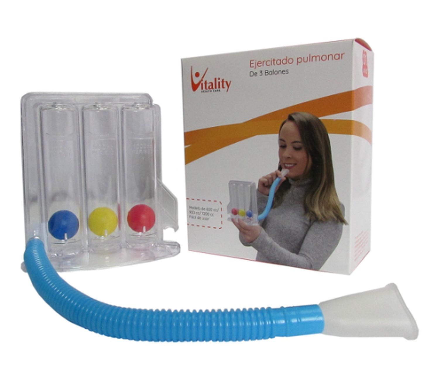 Genérico - Ejercitador Pulmonar 3 Balones Triflo -Electromedicina Blanco