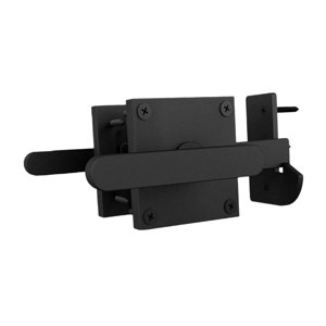 Magideal - Pestillo De Puerta De Doble Lado Pestillo De Puerta Batiente Fácil Instalación Herraje De Puerta Resistente Para Sótano Balcón Granero Jardín Garaje