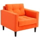 thumbnail image 2 of Sofa Retro 1C Felpa 00 Naranja, 2 of 6