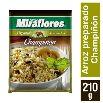 Arroz Preparado Champiñón Bolsa 210 G Miraflores