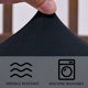 thumbnail image 3 of suxuMhao Funda de Cojín para Silla Fuzz, Fundas para el Hogar - Fundas Elásticas para Sillas, Fundas para Sillas de Comedor, Funda para Silla de Comedor y Fundas para Sillas de Sala, 2 Piezas - Azul, 3 of 5