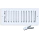 thumbnail image 1 of Vent Register Sierra Rates, 12 x 6 cm, acero, 2 vías, color blanco, 1 of 9