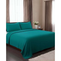 Mylhogar - Sabana Extra Suave Premium De Polar Verde 2 Plazas