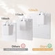thumbnail image 3 of Kit Peg Board FZK de 36 piezas con 4 tableros perforados blancos y accesorios, 3 of 7