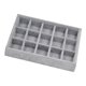 thumbnail image 1 of Caja De Bandeja De Exhibición De Joyería Apilable De Terciopelo Gris Para Joyería 15 Grid, 1 of 5