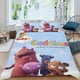 thumbnail image 2 of Los Cuddlies Conjunto de sábanas temático, trío de piezas, cómodo y amigable con la piel, diseño único, regalo de decoración para el hogar para familiares, amigos y fans,135cm *200cm, 2 of 6
