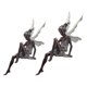thumbnail image 3 of 2x Encantadora Figura De Hada De Jardín Decoración Fuente Estatua Ornamento Marrón, 3 of 7