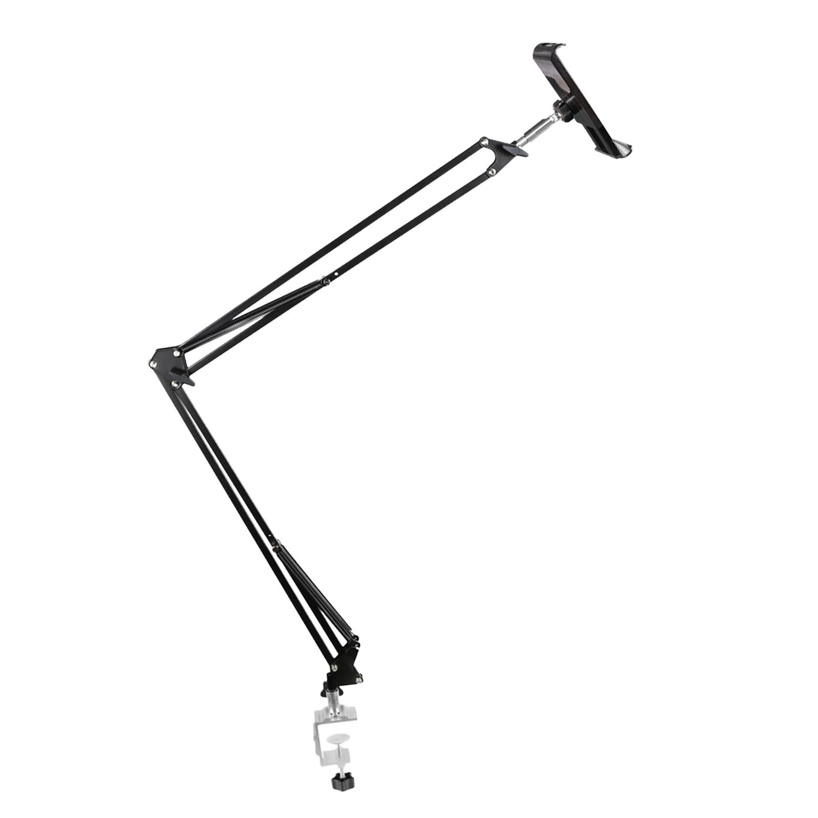 Magideal - Soporte Para Teléfono/tableta Para Cama, Soporte De Escritorio Para Teléfono Inteligente, Instalación Fácil, Abrazadera De Escritorio Para Soporte De 130cm Para Cama Negro