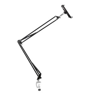 Magideal - Soporte Para Teléfono/Tableta Para Cama, Soporte De Escritorio Para Teléfono Inteligente, Instalación Fácil, Abrazadera De Escritorio Para Soporte De 130Cm Para Cama Negro