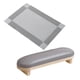thumbnail image 3 of Reposabrazos Para Uñas Reposamanos Para Uñas De Cuero PU Para Manicura Pedicura Uso Doméstico Salón Gris, 3 of 3