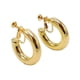 thumbnail image 1 of Aros Sin Perforacion Argollas Chunky Bañadas En Oro, 1 of 3