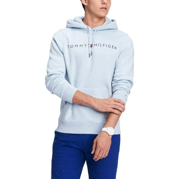 Sudadera con capucha Tommy Hilfiger para hombre Skyway Blue Talla M