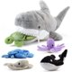 thumbnail image 1 of Peluche PREXTEX de tiburón de peluche con 5 animales marinos de 38 cm, 1 of 7