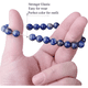 thumbnail image 2 of Pulsera lapislazuli original piedra sabiduría #17, 2 of 3