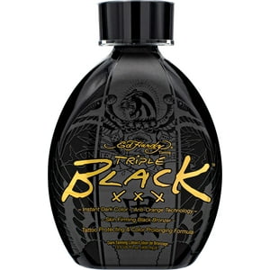 Loción Bronceadora Ed Hardy Black Xxx Instant Dark Color 400 Ml