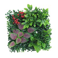 Bothyi - Decoración Del Panel De Pared Del Verdor De La Hierba De La Simulación De 9.8X9.8Inch Para La Terraza, Estilo Del Cuarto De Baño G