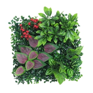 Bothyi - Decoración Del Panel De Pared Del Verdor De La Hierba De La Simulación De 9.8X9.8Inch Para La Terraza, Estilo Del Cuarto De Baño G