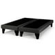thumbnail image 1 of Base De Cama Europea Súper King Gris Oscuro Felpa, 1 of 2