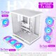 thumbnail image 3 of Caja PC HYXN H1 ATX Blanca con 7 Ventiladores ARGB y Type‑C, 3 of 8