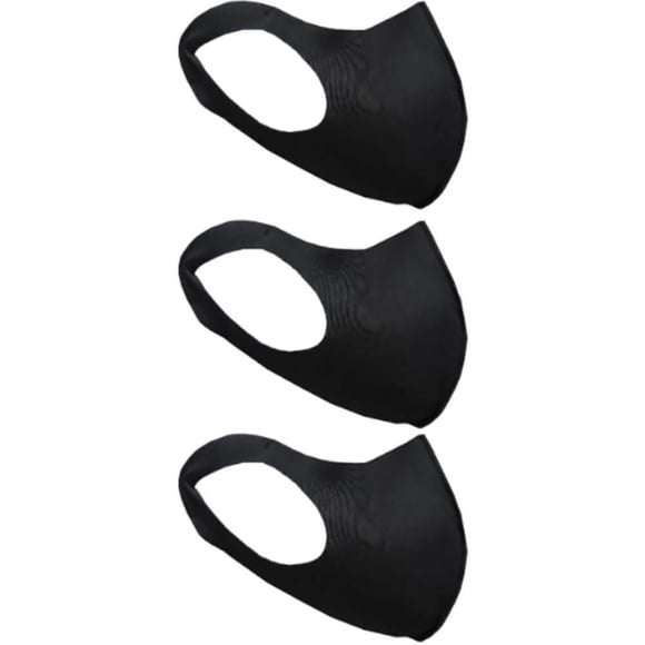 Mascarilla facial negra reutilizable de 3 piezas Kole Imports MO202