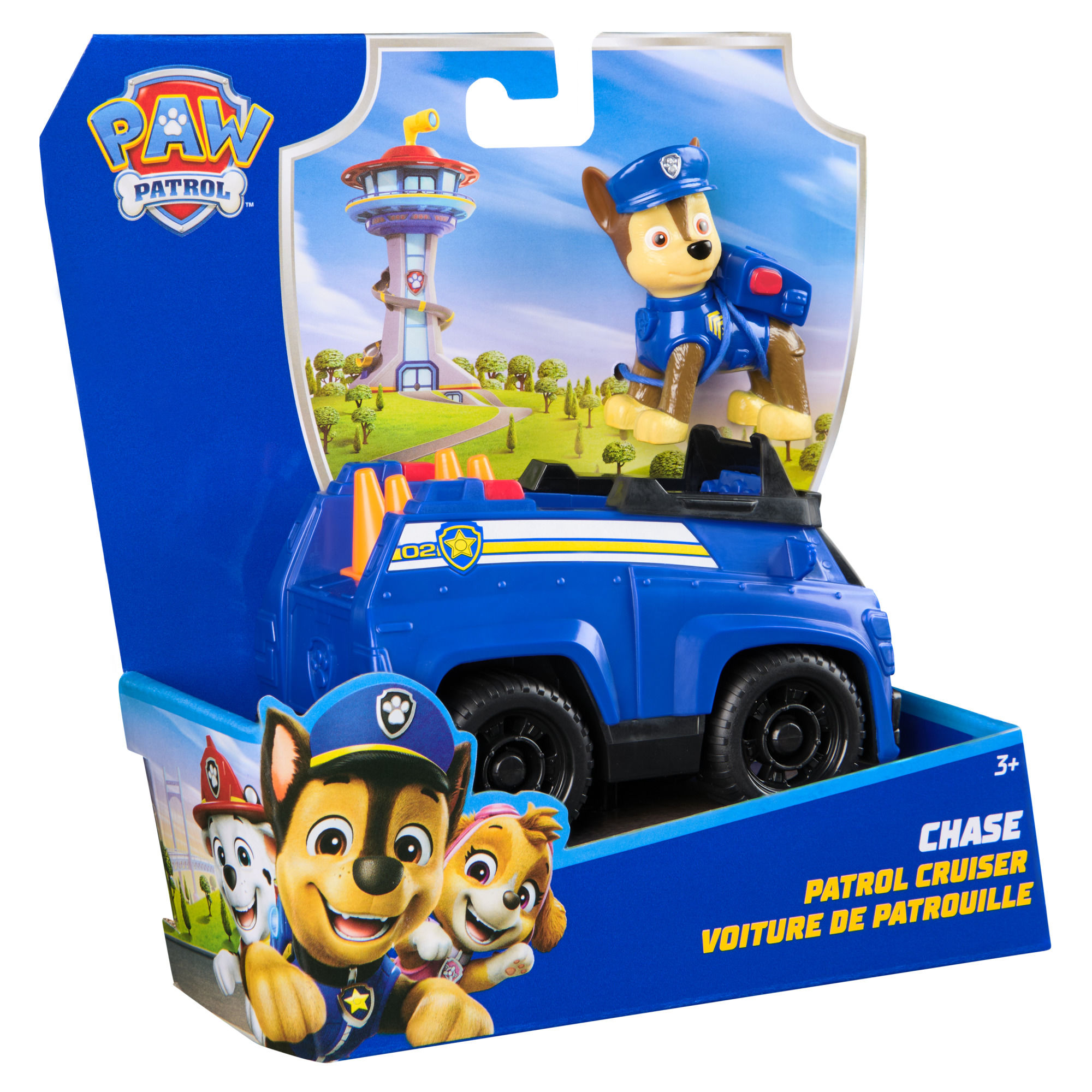 Vehiculo Sustentable Paw Patrol Chase Azul