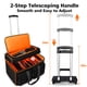 thumbnail image 5 of Bolsa enrollable para DJ SNIGJAT con separadores desmontables y carrito, 5 of 7