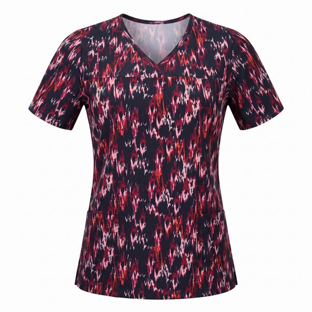 Delantal Mujer 2255 tela elasticada estampada