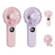 thumbnail image 1 of Mini Ventilador Portátil Paquete De 2 Con Cordón Rosa+morado, 1 of 6