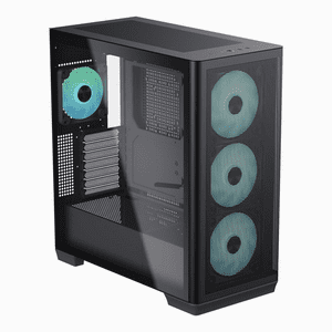 Gabinete Gamer Premium Apnx Creator C1 Argb, Color Negro