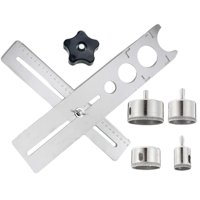 Magideal - Agujero De De Cerámica, Herramienta De Construcción De Regla, Herramienta De Medición De Piezas, De Agujeros De Cerámica Multifuncion , Engrosado 40Cm